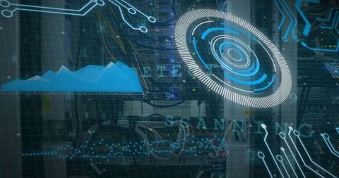 Scope Scanning and Data Processing on Stock Market Interface - Download Free Stock Images Pikwizard.com
