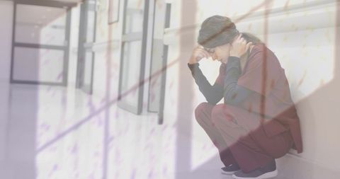 Stressed Female Doctor Reflecting Stress and Workload Challenges - Download Free Stock Images Pikwizard.com