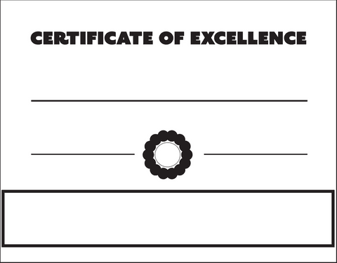 certificate of excellence on transparent background for recognition events - Download Free Stock Videos Pikwizard.com