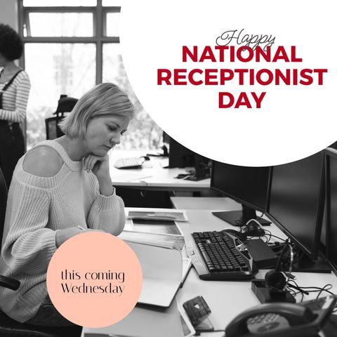 Celebrating National Receptionist Day Office Scene - Download Free Stock Templates Pikwizard.com