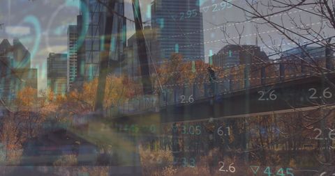 Statistical Data Processing Over Urban Bridge Scene