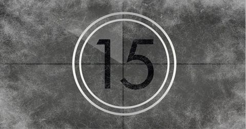 Vintage Film Countdown Number Fifteen on Grunge Background - Download Free Stock Images Pikwizard.com