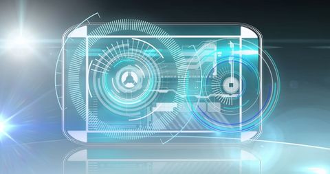 Futuristic Digital Interface with Scanning and Data Processing Graphics - Download Free Stock Images Pikwizard.com