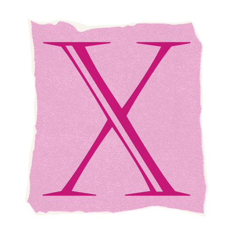 stylized x letter on pink torn transparent background - Download Free Stock Videos Pikwizard.com