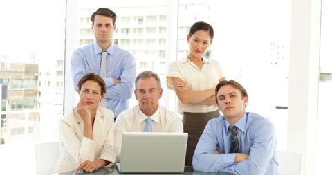 Professional Business Team in Corporate Office Setting - Download Free Stock Images Pikwizard.com