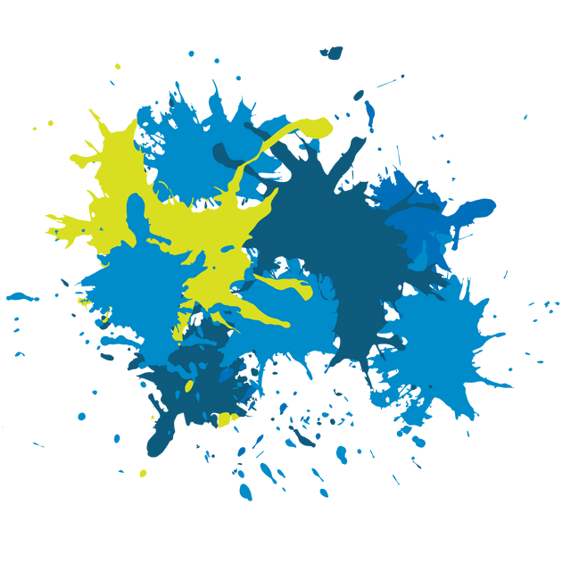 Transparent Background Blue Yellow Paint Splats Vector Illustration - Download Free Stock Videos Pikwizard.com