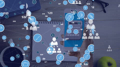Digital Communication Network Over Smartphone Workspace