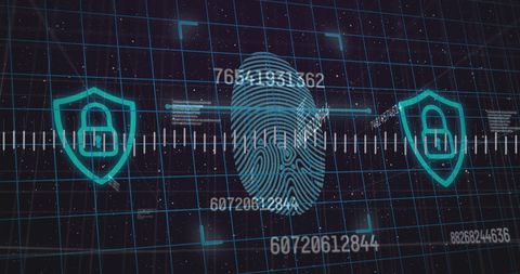 Futuristic Fingerprint Security Digital Interface Technology - Download Free Stock Images Pikwizard.com