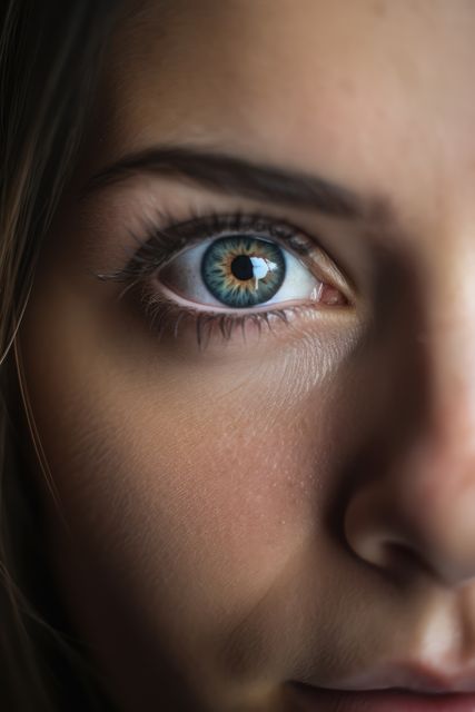 Close up of woman's blue eye, created using generative ai technology - Download Free Stock Photos Pikwizard.com