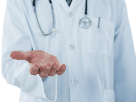 Transparent Doctor Offering Hand Gesture in Medical Coat - Download Free Stock Videos Pikwizard.com