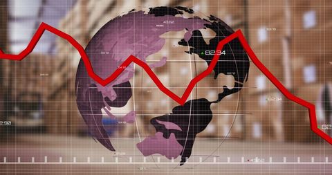 global economic downturn in shipping industry - Download Free Stock Images Pikwizard.com