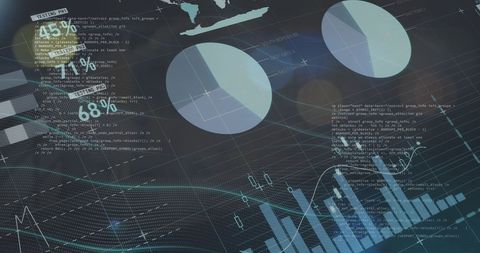 Complex Financial Analytics and Data Visualization in Digital Space - Download Free Stock Images Pikwizard.com