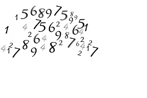 vector illustration numbers background transparent - Download Free Stock Videos Pikwizard.com