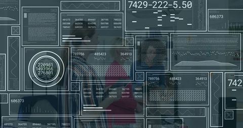 Business Professionals Analyzing Transparent Data Panels - Download Free Stock Images Pikwizard.com