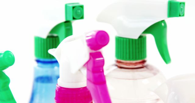 Colorful Spray Bottles for Cleaning Products - Download Free Stock Images Pikwizard.com