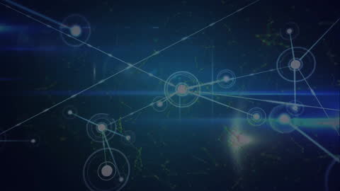 Digital Network Connections Data Visualization