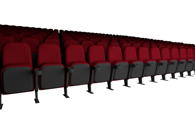 Transparent Background Red Empty Theater Chairs Row - Download Free Stock Videos Pikwizard.com