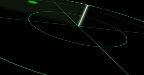 Futuristic Radar Display with Digital Moving Signals - Download Free Stock Images Pikwizard.com