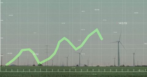 Growing Trends in Renewable Energy with Wind Turbine Background