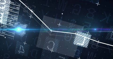 Complex Financial Data Visualization on Digital Interface - Download Free Stock Images Pikwizard.com