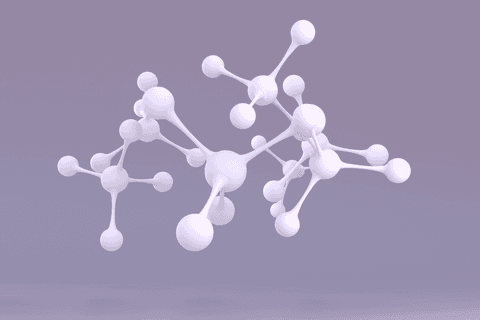 transparent white molecule model against purple background - Download Free Stock Videos Pikwizard.com