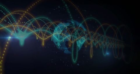 Digital Global Network with Connected Lines and Dots - Download Free Stock Images Pikwizard.com