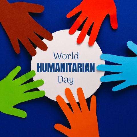vibrant world humanitarian day celebration concept - Download Free Stock Templates Pikwizard.com