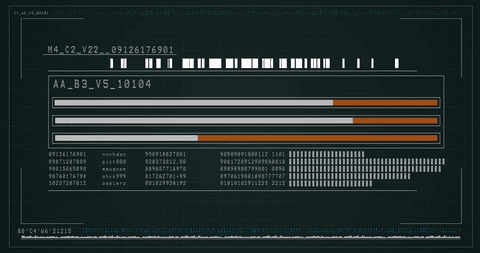 digital data on transparent screen with technology elements - Download Free Stock Videos Pikwizard.com