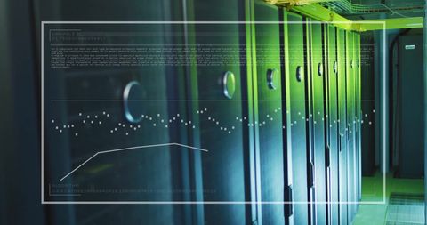 Digital Data Visualization on Modern Server Cabinets - Download Free Stock Images Pikwizard.com