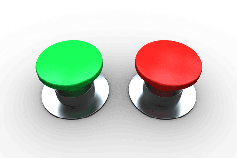 transparent red and green push buttons icon isolated - Download Free Stock Videos Pikwizard.com