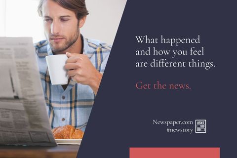 Man Reading Newspaper with Morning Coffee for Informed Routine - Download Free Stock Templates Pikwizard.com