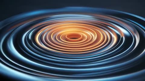 Futuristic Metallic Rings with Pulsing Glow