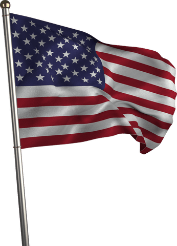 transparent us flag waving on metal pole for patriotic celebrations - Download Free Stock Videos Pikwizard.com