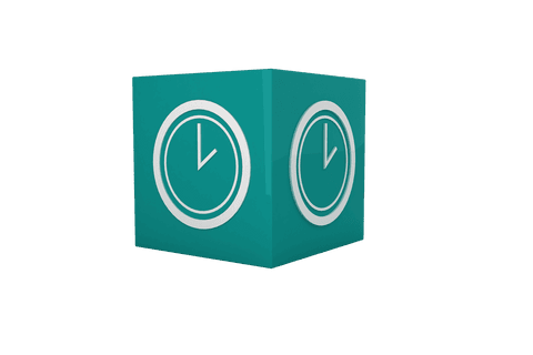 Transparent Cube with Clock Icon and Symbolic Design - Download Free Stock Videos Pikwizard.com