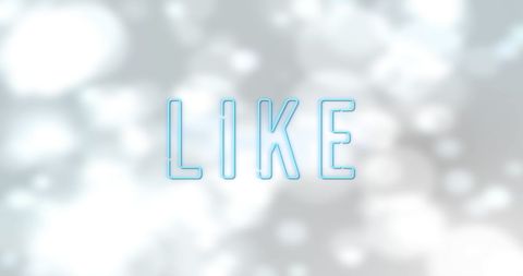 Neon blue like text with light background