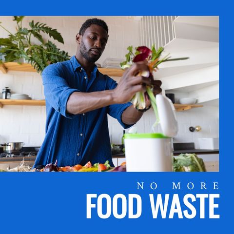 reducing kitchen food waste with composting - Download Free Stock Templates Pikwizard.com