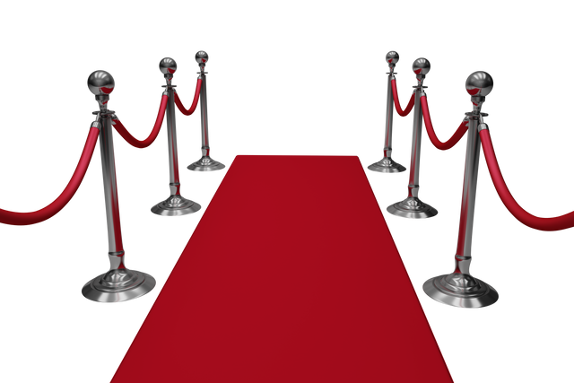 Red Carpet Illustration on Transparent Background with Silver Railings - Download Free Stock Videos Pikwizard.com