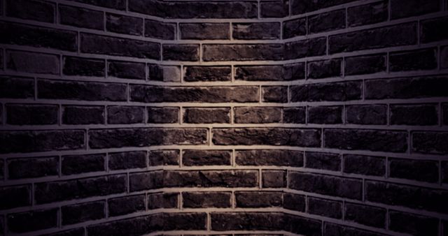 Eerie Brick Wall Corner with Flickering Light - Download Free Stock Images Pikwizard.com