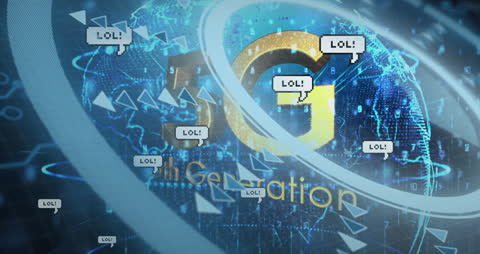 Digital Globe With 5G Technology and Virtual Communication