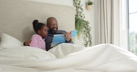 Father and Daughter Bonding through Bedtime Story