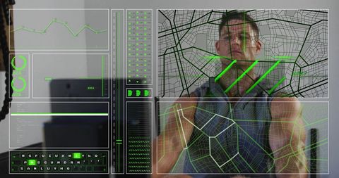 Technological Fitness Rising Setup with Holographic Data Interfaces