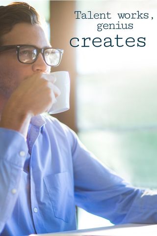 contemplative man with coffee inspiring creativity - Download Free Stock Templates Pikwizard.com