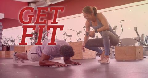 Motivational Fitness Training in Modern Gym Space