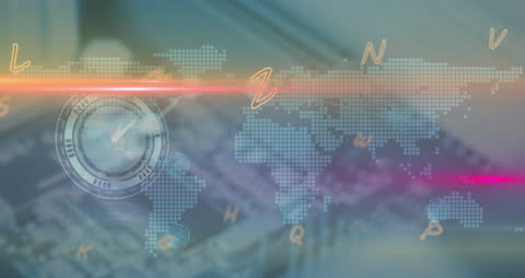 Futuristic Global Network and Technology Interface