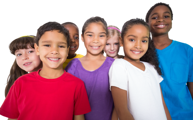 Happy Diverse Schoolchildren Smiling on Transparent Background - Download Free Stock Videos Pikwizard.com