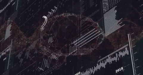Neural network dashboard visualizing brain data streams with futuristic analytics interface