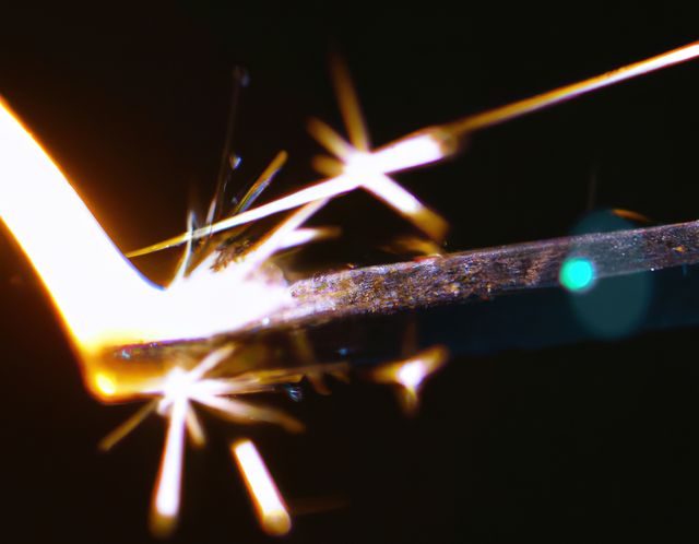 Close-up of Sparkler Emitting Bright Sparks - Download Free Stock Images Pikwizard.com