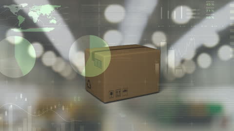 Global Logistics and Data Integration Concept