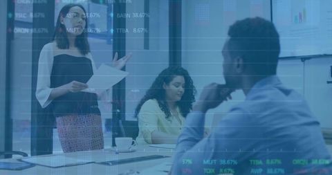 Global Stock Data Team Meeting with Professional Presentation