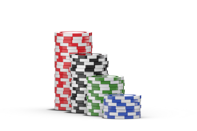 Stacked Transparent Gambling Chips in Various Colors and Heights - Download Free Stock Videos Pikwizard.com